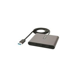 Adaptador De Video Startech.Com Usb-A 3.0 A 4X Hdmi 1Mts Gris Usb32Hd4