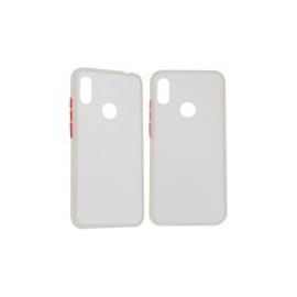 Funda Ghia Con Mica Ac-8994 Para Huawei Y6S Blanco Semi-Transparente Hua-Y6S-C1-B