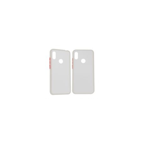 Funda Ghia Con Mica Ac-8994 Para Huawei Y6S Blanco Semi-Transparente Hua-Y6S-C1-B