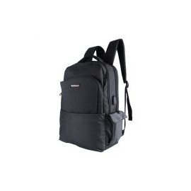 Mochila Techzone Para Laptop 15.6" De Nylon/Poliester Courage Negro Tz21Lbp11