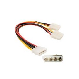 Cable De Poder Molex Brobotix Macho 2X Molex Hembra 20Cm Multicolor Modelado En Pvc 008715