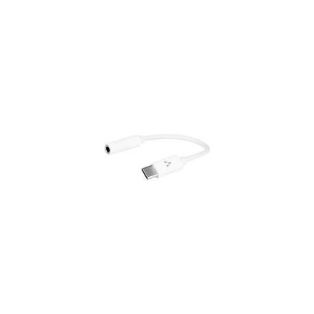 Adaptador Vorago Adp-209 De Usb-C A 3.5Mm Para Salida De Audio / Entrada Microfono Blanco