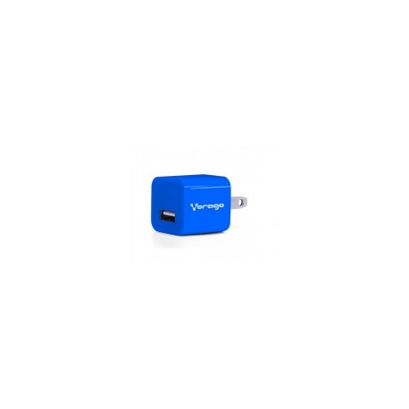 Cargador Para Pared Vorago Au-106 Con 2 Puertos Usb Azul