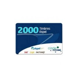 Timbres Fiscales Aspel, Sae, Incluye 2000 Timbres