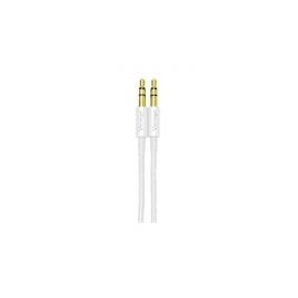 Cable Auxiliar Vorago Cab-115 Blanco Metalico 3.5Mm A 3.5 Mm Bolsa