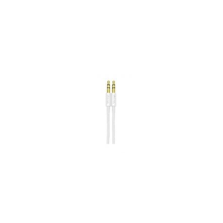 Cable Auxiliar Vorago Cab-115 Blanco Metalico 3.5Mm A 3.5 Mm Bolsa