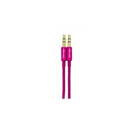 Cable Auxiliar Vorago Cab-115 Rosa Metalico 3.5Mm A 3.5 Mm Bolsa