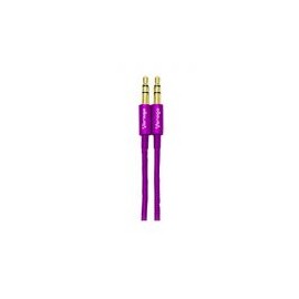 Cable Auxiliar Vorago Cab-115 Morado Metalico 3.5Mm A 3.5 Mm Bolsa