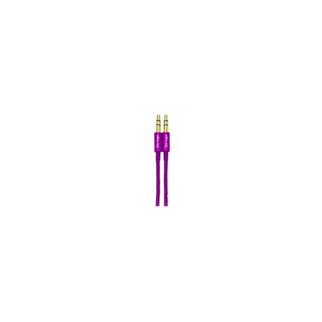 Cable Auxiliar Vorago Cab-115 Morado Metalico 3.5Mm A 3.5 Mm Bolsa