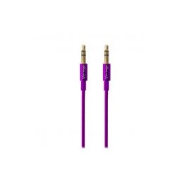 Cable De Audio Vorago Cab-108 3.5 Mm Redondo Metalico Negro Blister