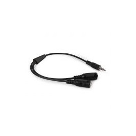 Divisor De Audio V7 3.5Mm 2X 3.5Mm Negro V7A35Ysplt-2N