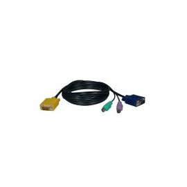 Cable Vga Tripp Lite Hd15 Macho A Hd15 Macho / (X2) Minidin6 M 1.8M