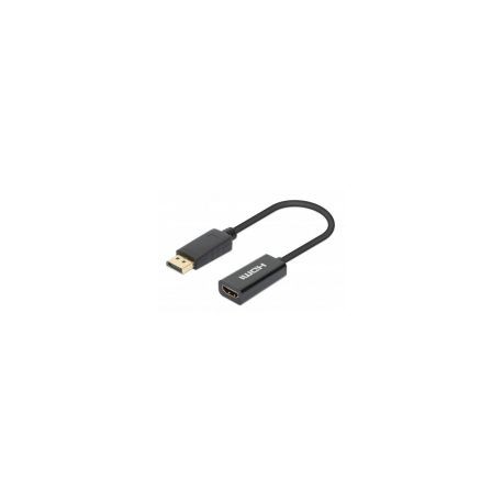 Adaptador Manhattan Active Displayport A Hdmi 4K@60Hz 153713