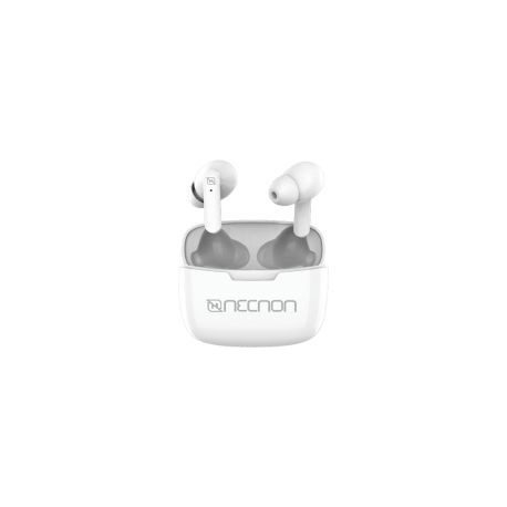 Audifonos Tws Necnon Ntws-03 Indicador Led Bluetooth 5.0 Blanco Nbab031200