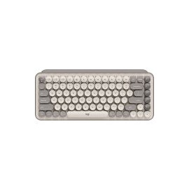 Teclado Logitech Mecanico Pop Keys Easy Switch Inglés Teclas De Emojis Bluetooth Gris 920-011518