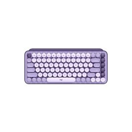 Teclado Logitech Mecanico Pop Keys Easy Switch Inglés Teclas De Emojis Bluetooth Violeta 920-011519