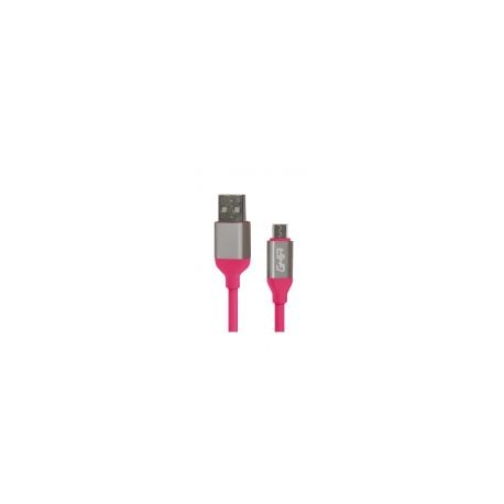 Cable Usb Ghia Usb-A Macho - Micro Usb-A 1M Rosa Gac-194P