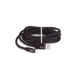 Cable Para Carga Y De Datos Ghia Usb Macho Usb Lightning 2M Negro Gac-149