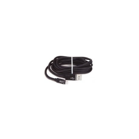 Cable Para Carga Y De Datos Ghia Usb Macho Usb Lightning 2M Negro Gac-149