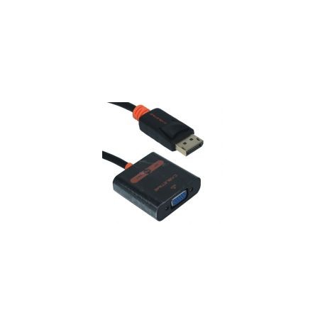 Cable Adaptador Ovaltech Displayport Macho -Vga Negro / Naranja Ovdp-Vga