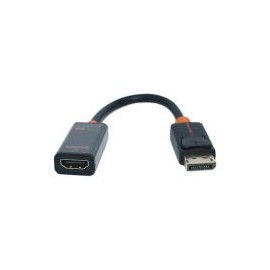 Cable Adaptador Ovaltech Displayport Macho - Hdmi Hembra Negro Ovdp-Hdmi4Kn