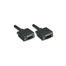 Cable Manhattan Svga Hd15 Macho A Hd15 Hembra 7.5M Negro 327015