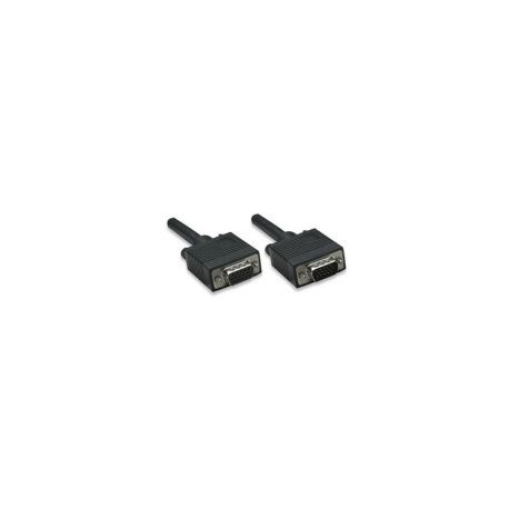 Cable Manhattan Svga Hd15 Macho A Hd15 Hembra 7.5M Negro 327015