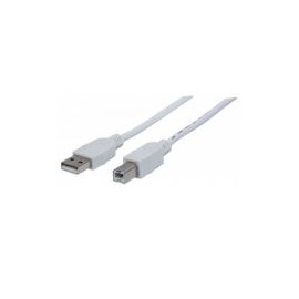 Cable Usb Manhattan 308762 A-B 1.8M Impresora Blanco