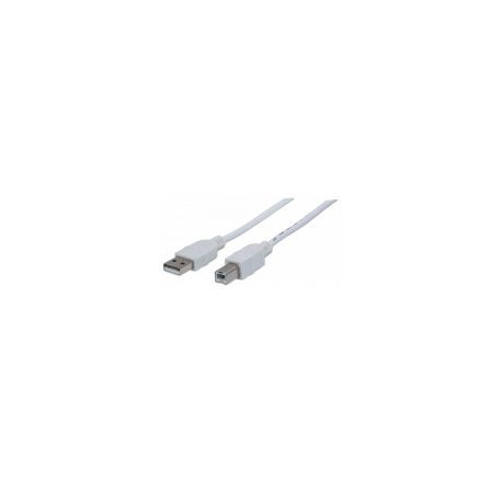 Cable Usb Manhattan 308762 A-B 1.8M Impresora Blanco