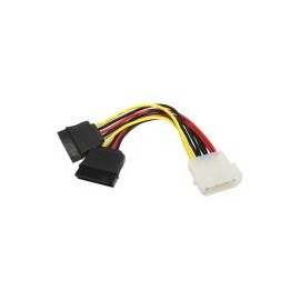 Cable X-Case Tipo "Y" Sata 4 Pin Molex Hembra - 2X Sata 15 Hembra Acccable04