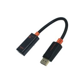 Cable Adaptador Ovaltech Premium Displayport Macho - Hdmi Hembra 4K 60Hz 1080P Negro Ovdp-Hdmi