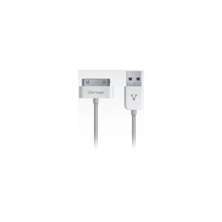 Cable Usb Apple 30 Pines Cab-114 Vorago Blanco 1.5 Metros