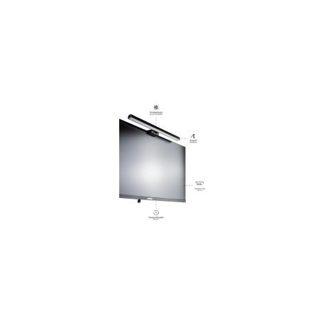 Barra De Luz Para Monitor Y Laptop Acteck Luminate Shade Negro Ac-934992