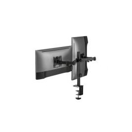 Soporte De Escritorio Para 2 Monitores Acteck Hasta 9Kg Negro Ac-934602