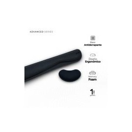 Acteck Descansa Muñecas 2 En 1 Cushy Memory Foam Negro Ac-934336