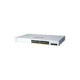 Switch Cisco Cbs220 24X Puertos Poe 1000Mbps + 4X Puertos Sfp 8.000 Entradas Gestionado