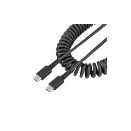 Cable Espiral Usb Startech.Com Usb-C Macho - Usb-C Macho 50Cm Negro R2Ccc-50C-Usb-Cable