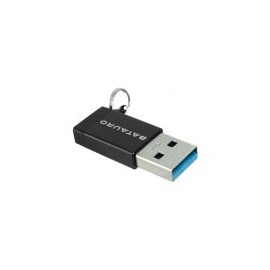 Adaptador De Datos Batauro Usb 3.0 A Usb-C Macho A Hembra Negro Ad-10