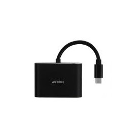 Adaptador Acteck Usb-C Macho Hdmi/Vga Hembra Negro Ac-934657