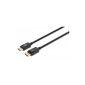 Cable Displayport 1.4 Manhattan Macho - Macho 8K 60Hz 2 Metros Negro