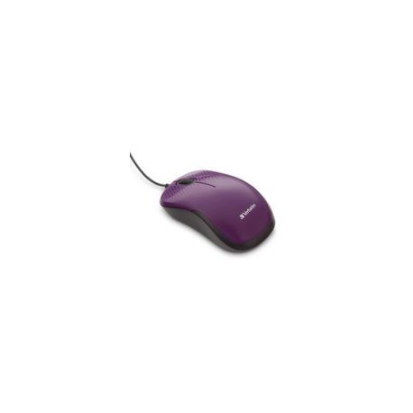 Mouse Verbatim 70235 Óptico Alámbrico Usb-A Púrpura