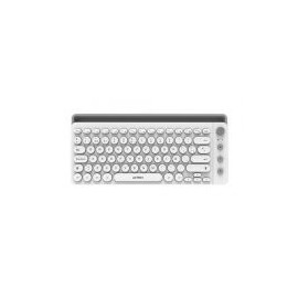 Teclado Multidispositivo Actech Uny Comp Ti685 Inalámbrico Bt Blanco Ac-934190