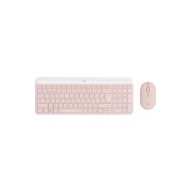 Kit Teclado Y Mouse Logitech Mk470 Slim Inalambricos Rosa 920-011312