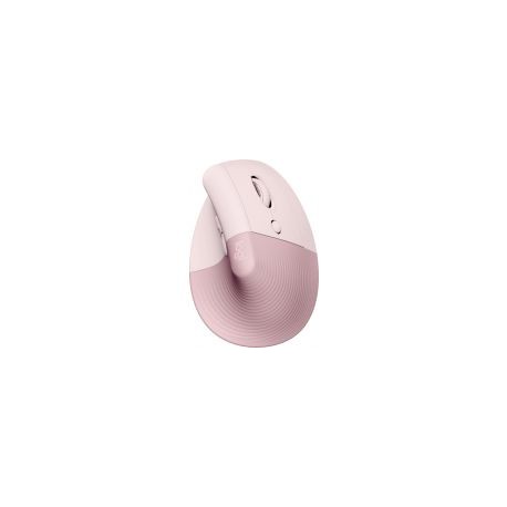 Mouse Vertical Logitech Lift Optico 4000Dpi 6 Botones Ergonomico Diestro Usb Bt Rosa 910-006472