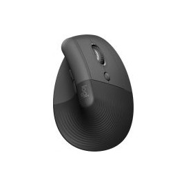 Mouse Vertical Logitech Lift Optico 4000Dpi 6 Botones Ergonomico Diestro Usb Bt Grafito 910-006466