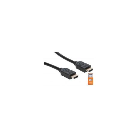 Cable Hdmi Manhattan Certificado Premium Hdmi 2.0 Macho - Hdmi 2.0 Macho 4K 60Hz Negro 355346