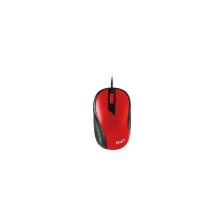 Mouse Ghia Alambrico Usb 1.8M 1200Dpi Rojo / Negro Gma50N