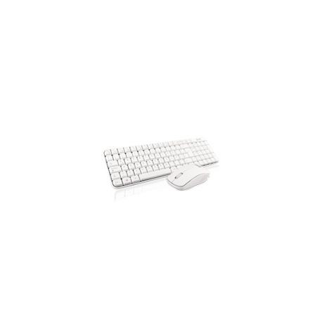 Kit De Teclado Español + Mouse Ghia Inalambrico Rf Blanco Gt4000Wg