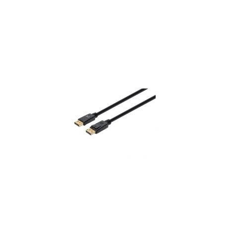 Cable Manhattan 355582 Displayport Macho Displayport 1.4 Macho Negro