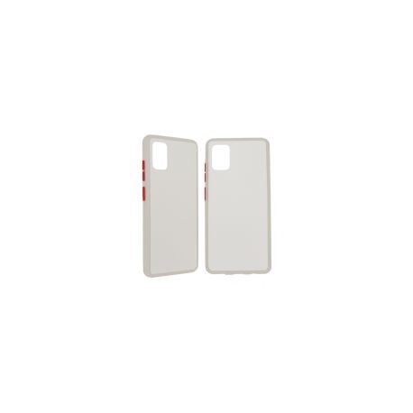 Funda Ghia Con Mica Para Samsung A51S Silicon Blanco / Semi-Transparente Sam-A51S-C2-B